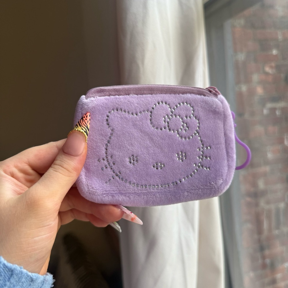 Hello Kitty Lavender Plush Pouch